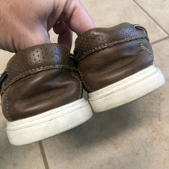 Mens American Eagle Brown Slip On Loafers Boat Shoes Size 6 - Picture 3 of 7